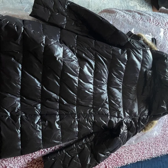 kate spade Long Down Puffer with Hood - Picture 3 of 6